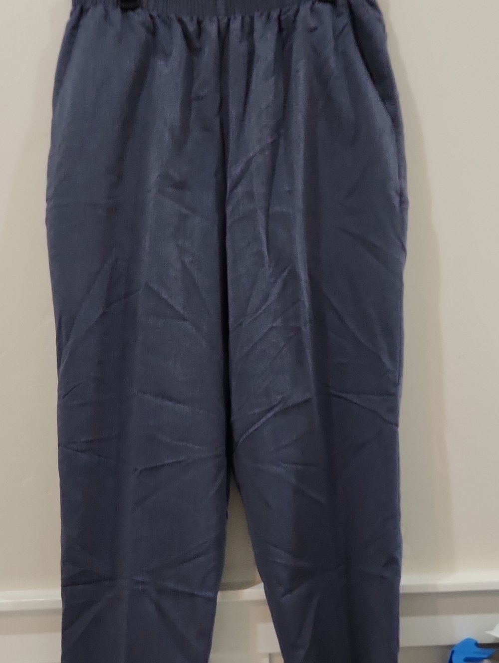 Briggs New York Women's Navy Elastic-Waist Pants